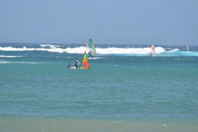 Perfect conditions in Las Cucharas for beginners and advanced